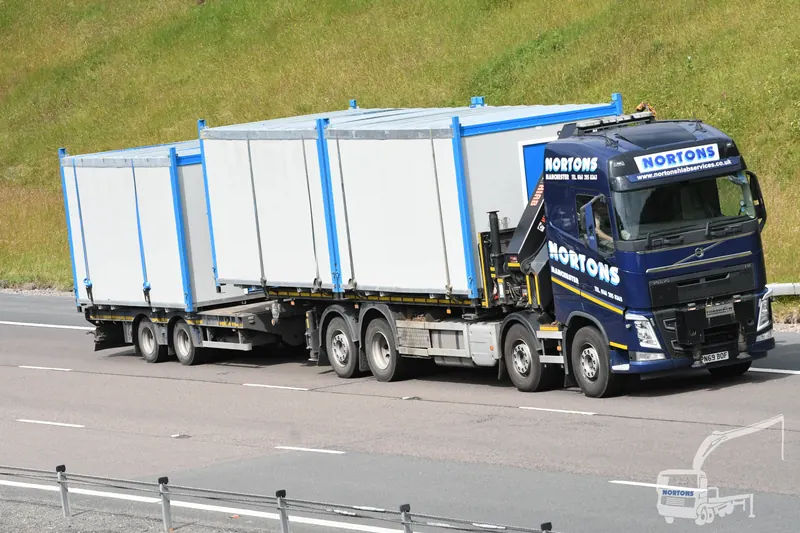 Hiab truck from the fleet available for UK wide hire